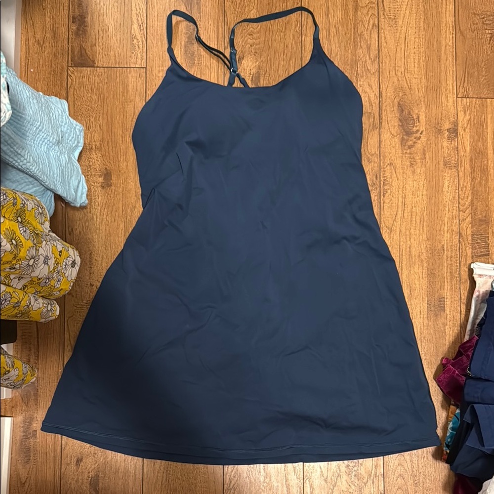 Ewedoos Dark Blue Teal Activewear Dress
